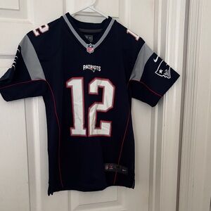 NFL Patriots Youth Navy and Gray Jersey